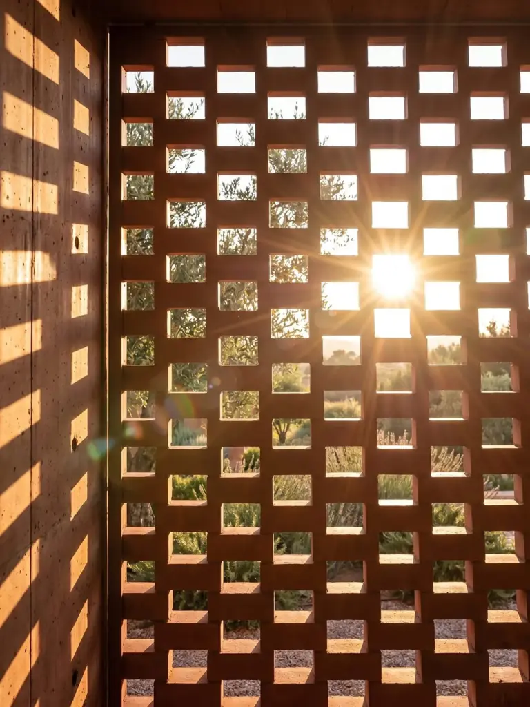 Sun through the screen